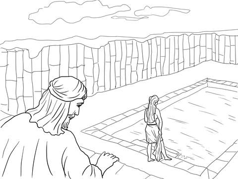 King David And Bathsheba Coloring Page